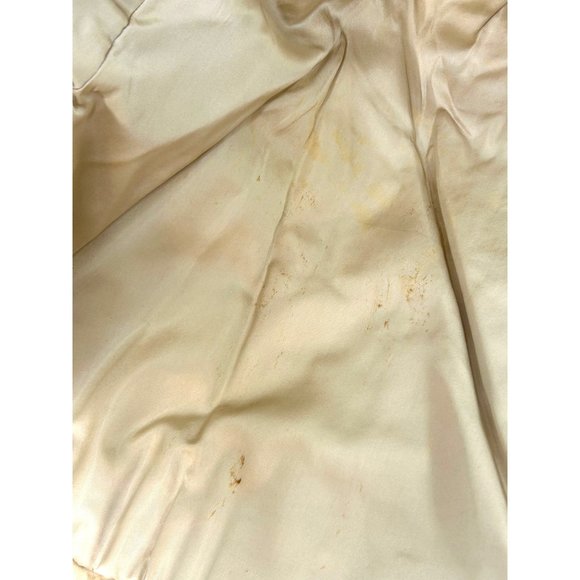 Women’s Mink Cape Vtg 1980s Blond S Shawl Collar Hook Closure Elbow Slits - Picture 11 of 17